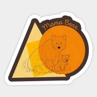 Mama Bear Shirt Sticker